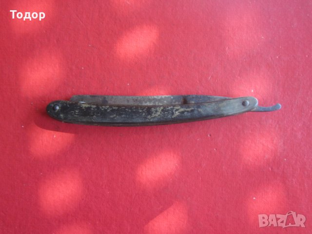 Страхотен бръснач дръжка биволски рог, снимка 7 - Колекции - 28019672