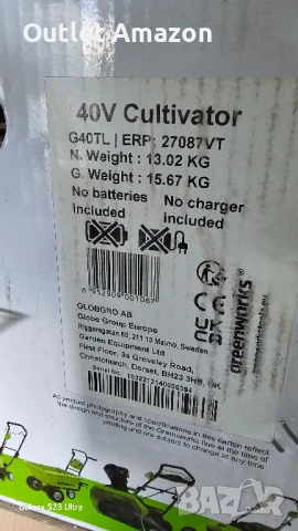 акумулаторен мотокултиватор Greenworks 40V G40TL 27087

, снимка 10 - Градинска техника - 50443858