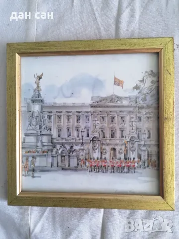 ретро картина сувенир Лондон, снимка 1