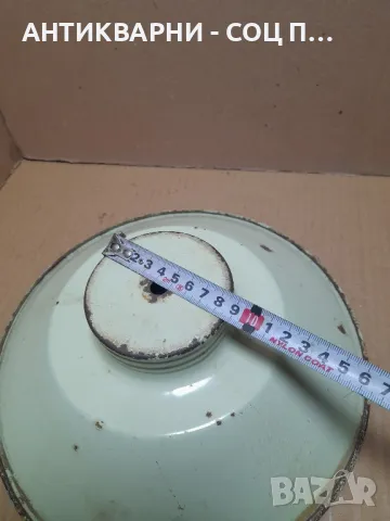 Соц Стара Емайлирана Лампа., снимка 9 - Антикварни и старинни предмети - 49029774