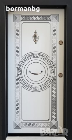 Борман Блиндирани Врати - SL-100- Бяла перла