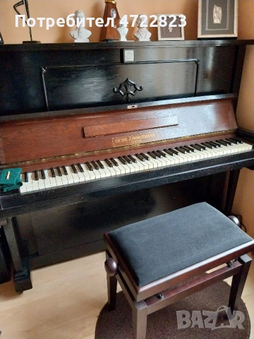 Пиано Zimmermann Leipzig 1913 г., снимка 2 - Антикварни и старинни предмети - 53272159