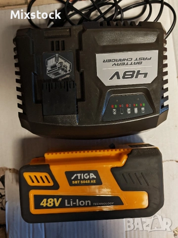 Батерия STIGA SBT 5048 AE 5 амперчаса  (48V) + Бързо зарядно устройство