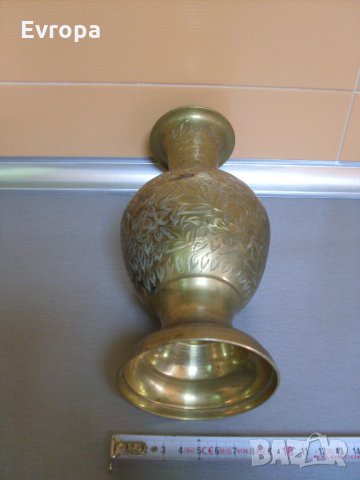Бронзова ваза "Индия"., снимка 3 - Други ценни предмети - 26628761