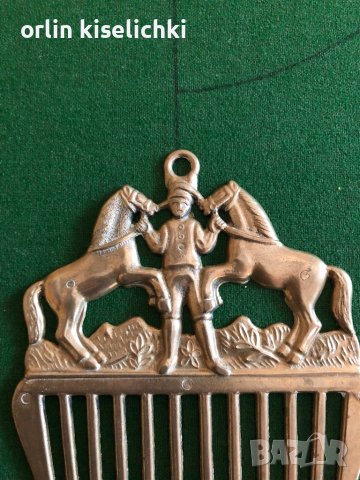 Месинг гребен Г, снимка 2 - Статуетки - 37350883