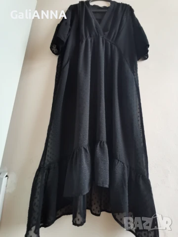 СТРАХОТНА ЕФИРНА РОКЛЯ 3XL-4XL, снимка 4 - Рокли - 51009809