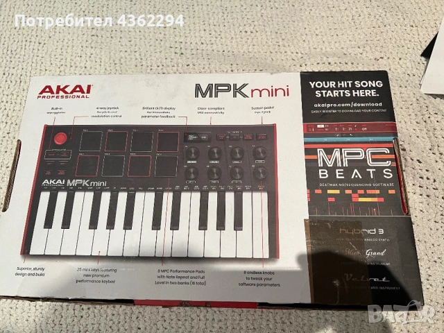 Akai MPK Mini синтезатор