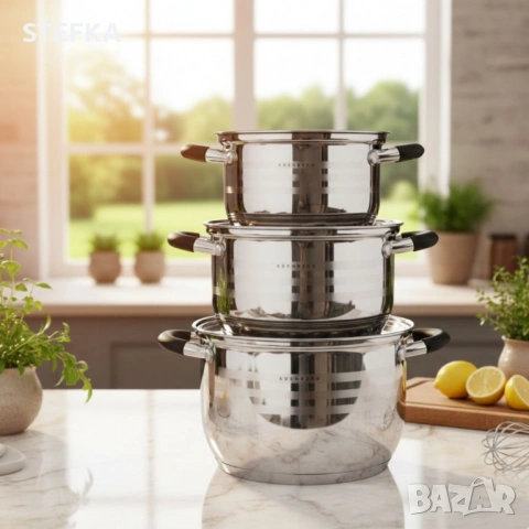 Премиум комплект тенджери, снимка 2 - Други - 53302219