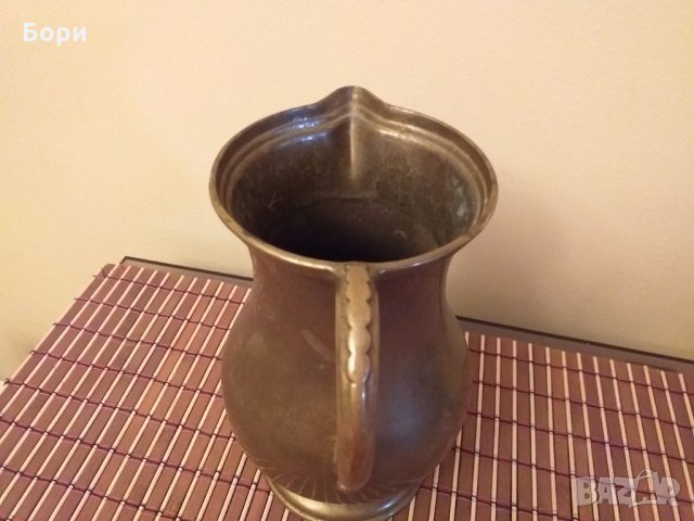 Месингова кана Германия, снимка 6 - Антикварни и старинни предмети - 27473364