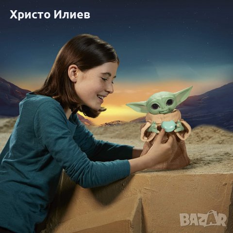 Star Wars Интерактивна играчка Мандалориан Бебе Йода Galactic Grogu, снимка 6 - Музикални играчки - 39362406