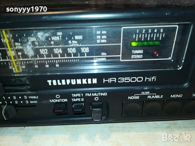 TELEFUNKEN HR3500 HIFI RECEIVER MADE IN WEST GERMANY 1503231200, снимка 10 - Ресийвъри, усилватели, смесителни пултове - 40007577