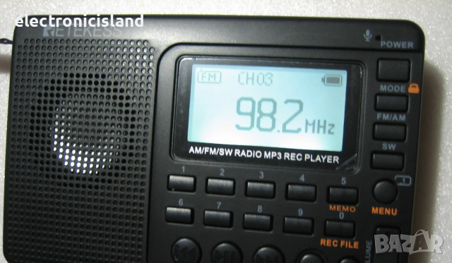 Портативно радио Retekess V115 AM/FM транзистор с MP3 и слот за TF карта, снимка 13 - Радиокасетофони, транзистори - 44884156