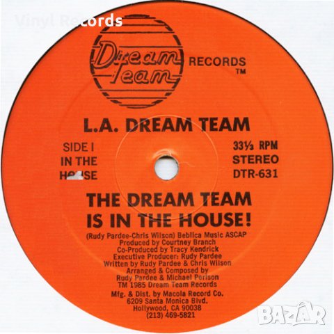 Грамофонна плоча The Dream Team - Is In The House!, снимка 3 - Грамофонни плочи - 33645333