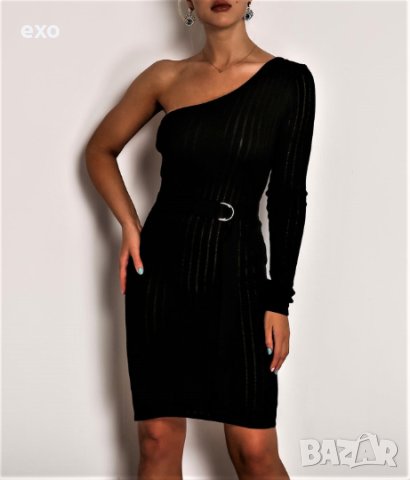 Мини черна рокля, Секси рокля, Къса черна рокля, снимка 3 - Рокли - 43272366