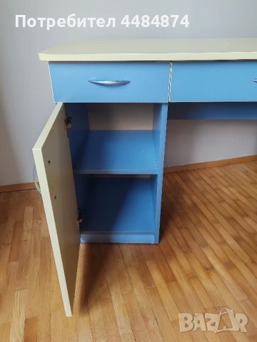 Ученическо Бюро в жълто и синьо, снимка 4 - Бюра - 50887380