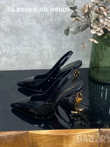 Yves Saint Laurent Дамски Сандали На Ток - 2 Налични Цвята Код E326, снимка 4 - Сандали - 50416866