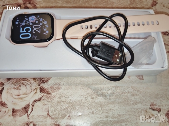 1,85" Модел G28 Дамски Смарт Часовник Нов Розов, снимка 8 - Смарт часовници - 51717095