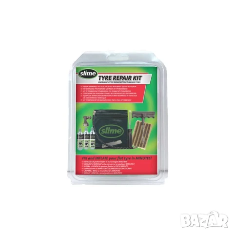 Slime комплект за ремонт на спукани гуми с инструменти, снимка 2 - Аксесоари и консумативи - 51015253