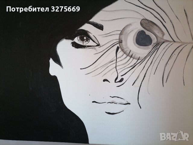 Рисувана картина, снимка 5 - Картини - 43914288