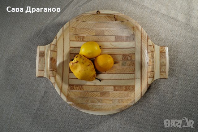 Дървена купа с дръжки, снимка 8 - Други - 40359045