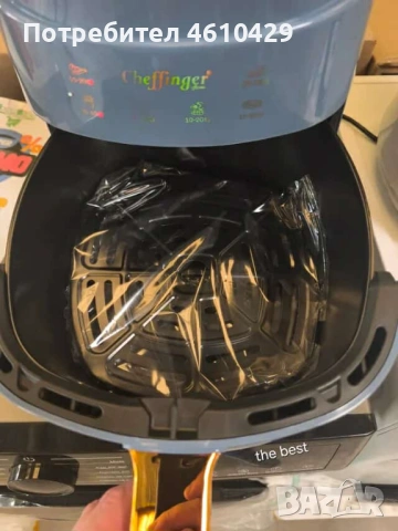 Дигитален въздушен фритюрник Cheffinger Led Air Fryer 1400W - 8L, снимка 4 - Фритюрници - 53188894
