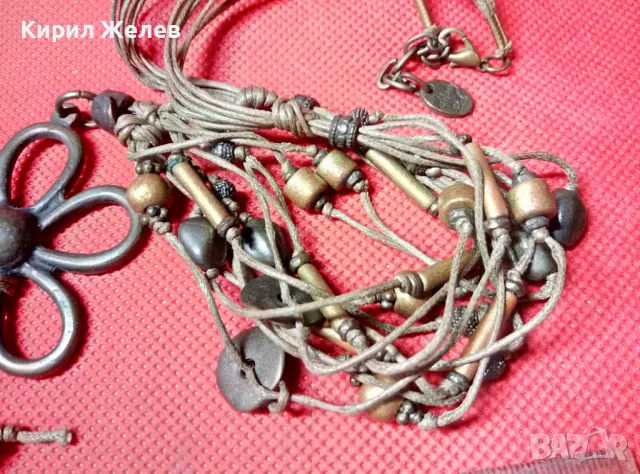 ФЛОРАЛНА ВИНТИДЖ АРТ СТИЛ ОГЪРЛИЦА ХЕНД МЕЙД УКРАШЕНИЕ МАРКОВА 47352, снимка 6 - Колиета, медальони, синджири - 47284528