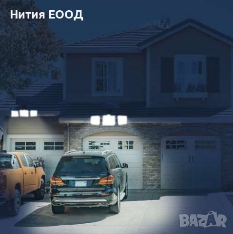 Тройна соларна лампа 171 LED, водоустойчива, регулиране на ъгъла, дистанционно, снимка 10 - Външни лампи - 39146562