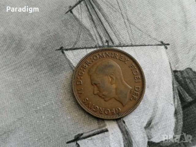 Монета - Великобритания - 1/2 (половин) пени | 1949г., снимка 2 - Нумизматика и бонистика - 28232222