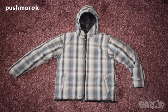 THE NORTH FACE 550 Reversible Down Hoodie jacket Sz boy’s XL / 18-20 y /-#00259 , снимка 15 - Якета - 39059684