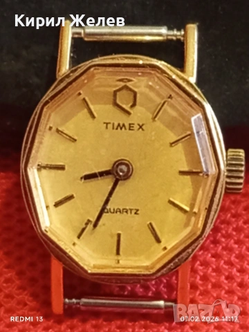 Модерен дамски часовник TIMEX QUARTZ позлатен за КОЛЕКЦИЯ 52858
