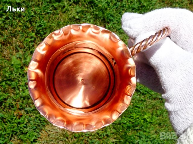 Майсторска медна кана,халба. , снимка 5 - Антикварни и старинни предмети - 37470150