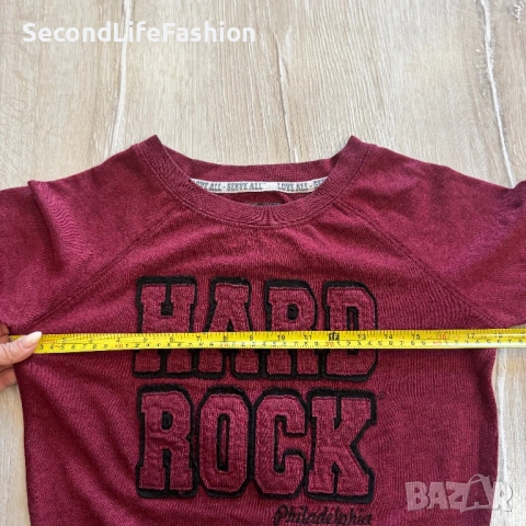 Hard Rock Cafe дамска блуза размер XS, снимка 4 - Блузи с дълъг ръкав и пуловери - 53169404