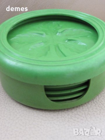 Сет от 6 подложки за чаши от 20-те години на ХХв., снимка 3 - Чаши - 32480407