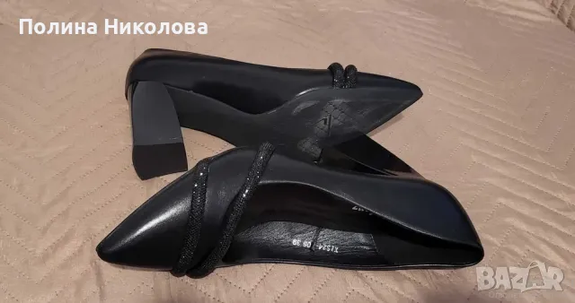Дамски елегантни обувки от еко кожа 39 номер, снимка 2 - Дамски обувки на ток - 49866737