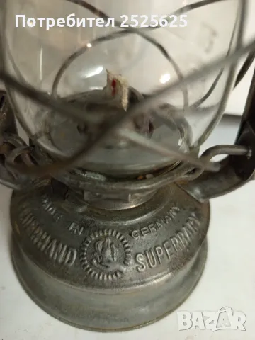 Старинен германски газен фенер, снимка 3 - Други ценни предмети - 50348094