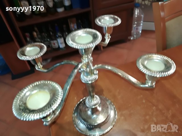 СВЕЩНИК ЗА 5 СВЕЩИ 2803231648, снимка 3 - Антикварни и старинни предмети - 40169135