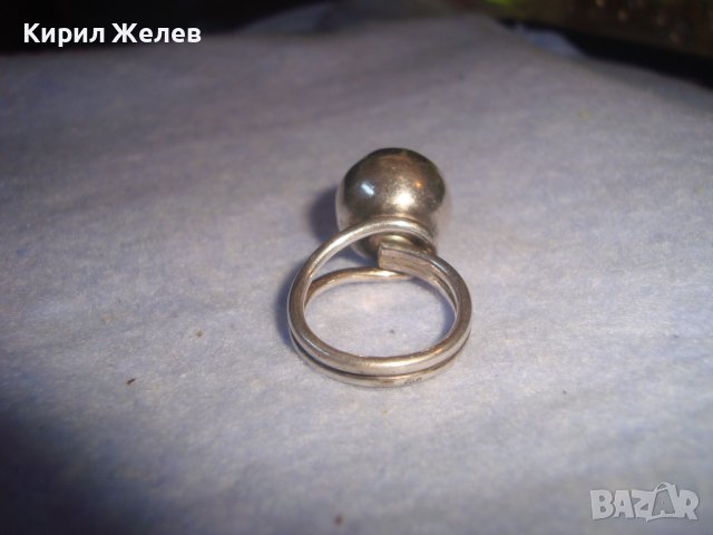 СРЕБЪРЕН ФЕШЪН АР ДЕКО СТИЛ ВИНТИДЖ ПРЪСТЕН СРЕБРО 925 РЪЧНА МАЙСТОРСКА ИЗРАБОТКА 7629, снимка 7 - Пръстени - 37395465