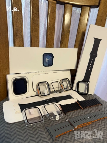 Apple Watch S9 + кейсове и каишки