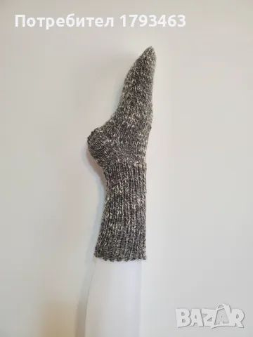 Ръчно плетени дамски чорапи от вълна, размер 39, снимка 1