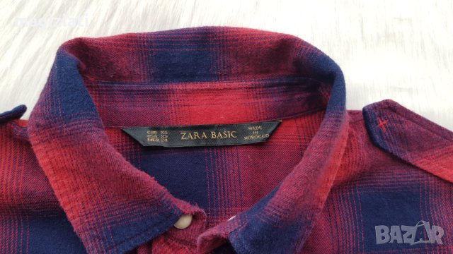 Дамска карирана риза Zara размер XS, снимка 3 - Ризи - 43308283