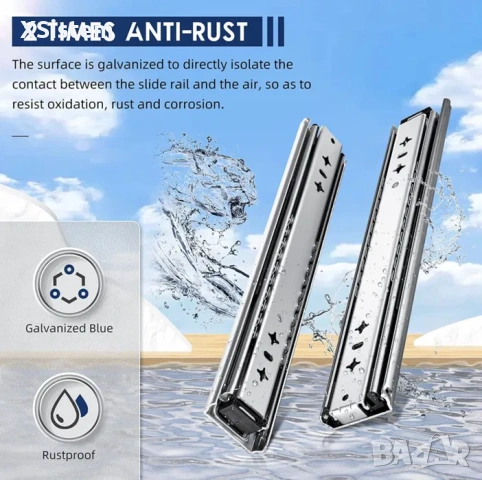 Телескопични водачи 950mm 120кг, снимка 2 - Други инструменти - 53238857