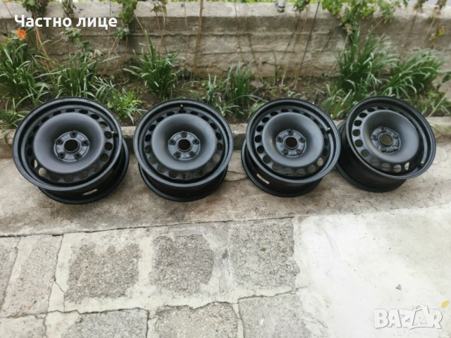 4бр. перфектни стоманени джанти 16" 5x112, Et50, 6,5J, снимка 3 - Гуми и джанти - 53115995