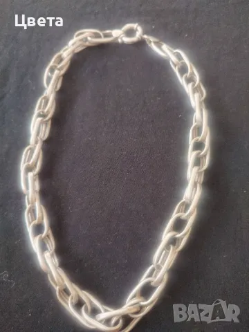 Сребърна огърлица, снимка 6 - Колиета, медальони, синджири - 48416099