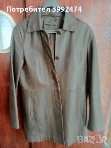 Дамско кожено манто, размер М