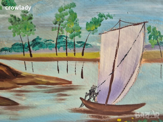 Красив голям екзотичен морски пейзаж Картина Мираж , снимка 4 - Картини - 53414898