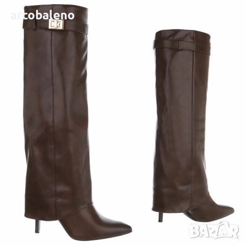 Дамски ботуши на висок ток, 2цвята , снимка 10 - Дамски ботуши - 51528024