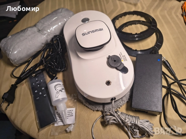 SUNSMAI робот за почистване на прозорци, интелигентна прахосмукачка за прозорци Мострен , снимка 4 - Други - 51742820