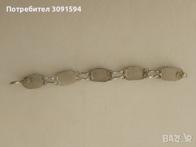   Възрожденска. Гривна  с ШЛИФОВАН ЧЕРЕН ахат , снимка 4 - Гривни - 43625524