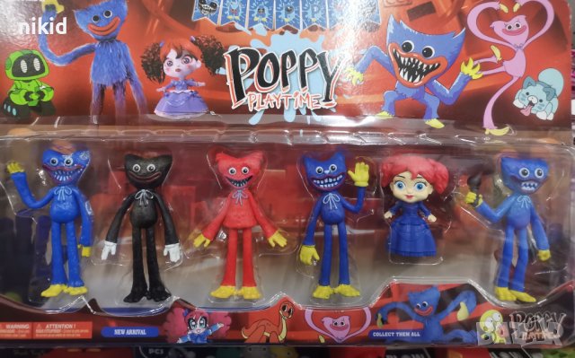 Хъги Лъги Huggy Wuggy Poppy playtime пластмасови фигурки играчки играчка, снимка 1 - Фигурки - 37050758