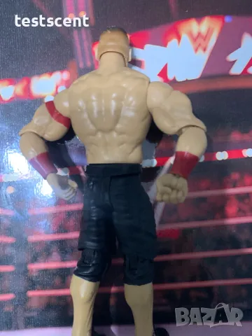 Екшън фигура WWE John Cena Джон Сина Mattel Basic Black Shorts Red Bands figure играчка, снимка 7 - Колекции - 48438241